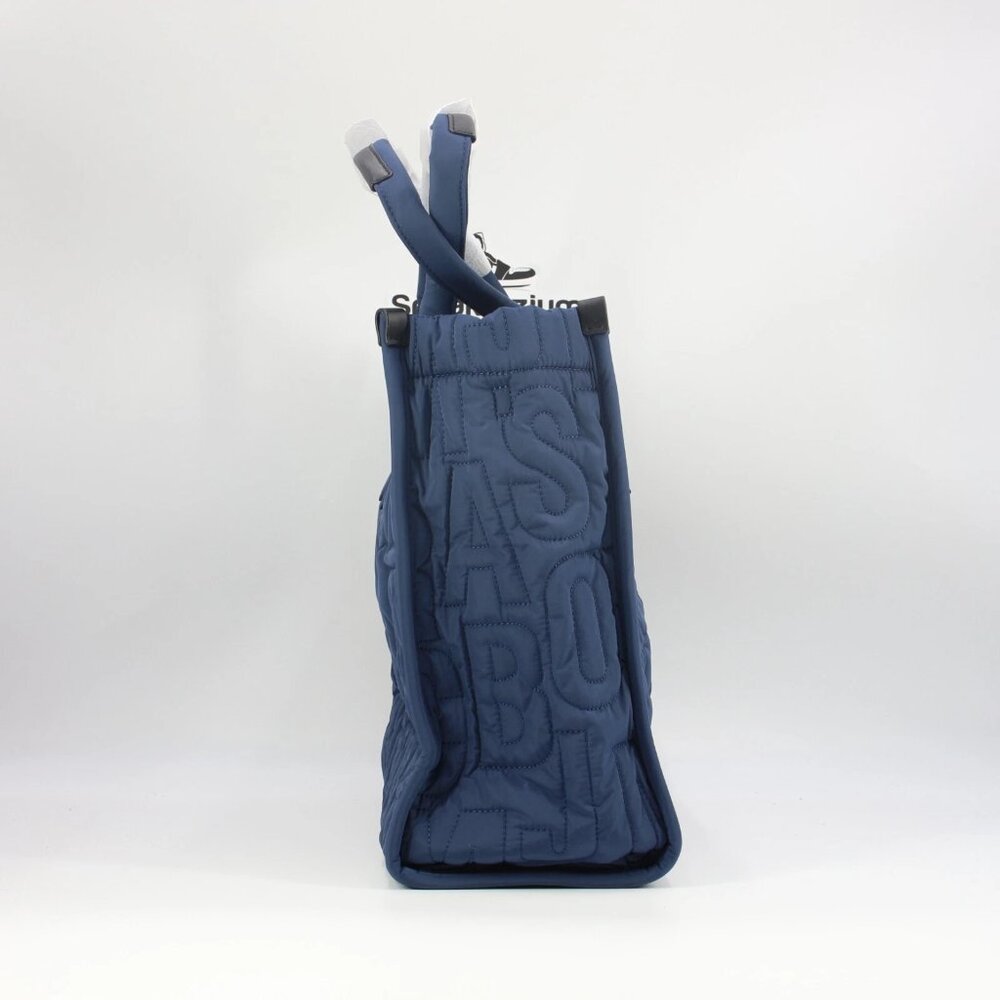 Marc Jacobs Workwear Monogram Dark Blue Nylon Zip Tote Bag Brand New - Picture 3 of 5